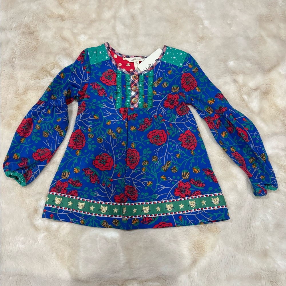 Matilda Jane Blue Floral Long Sleeve Top